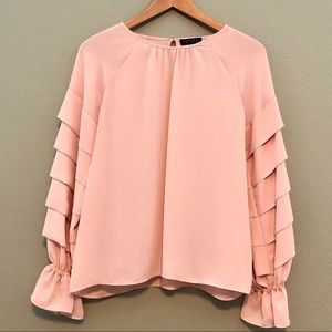 1. State Long Sleeve Ruffle Blouse - Size XS